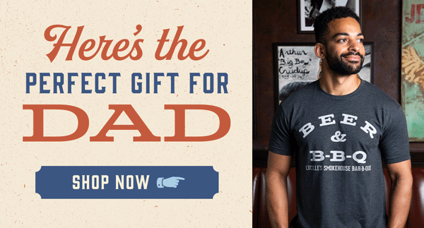 Here's the Perfect Gift for Dad! Gif of Lucille's apron, shirt, and hat.