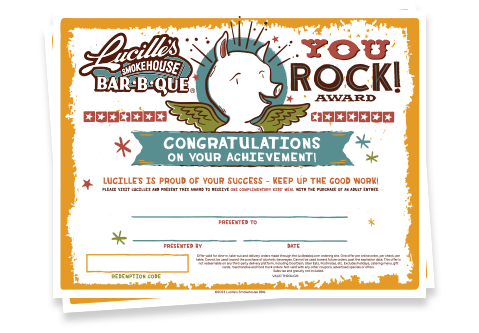 you rock award template