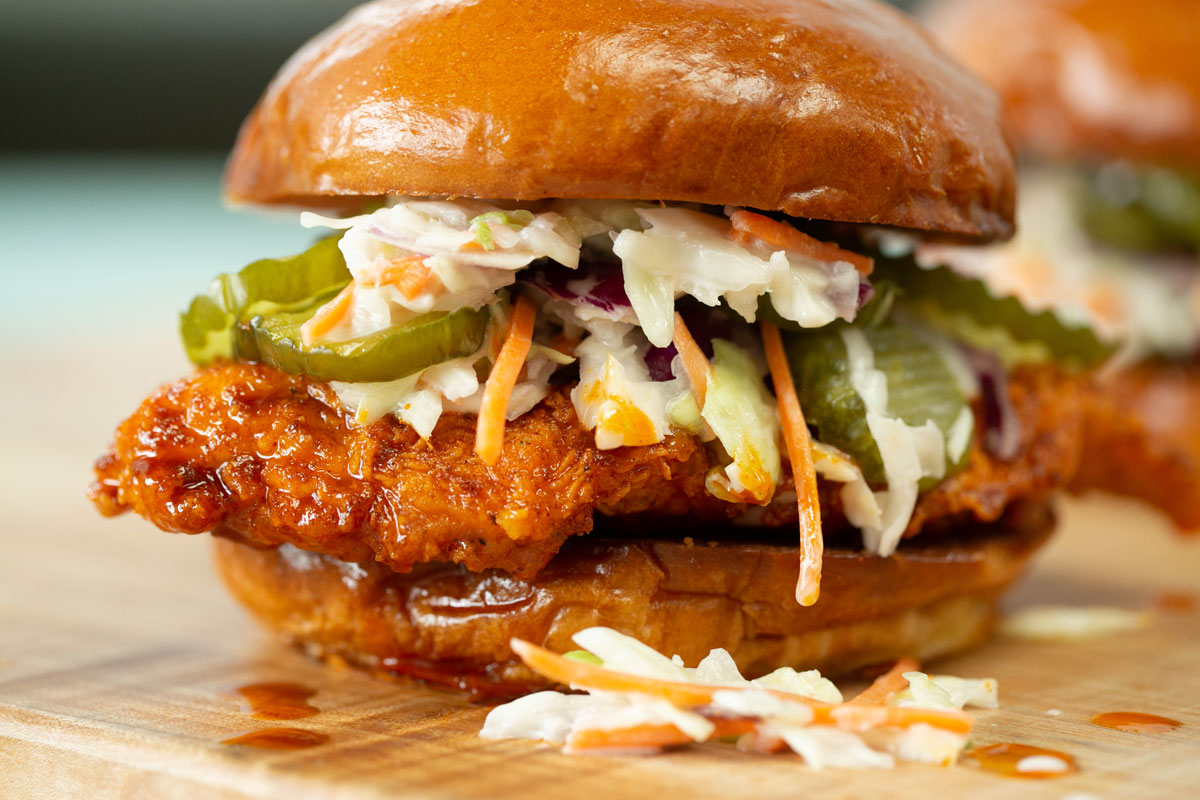 Nashville Style Chicken Sandwich Nashville Style Hot And Spicy Fried Chicken Sandwich